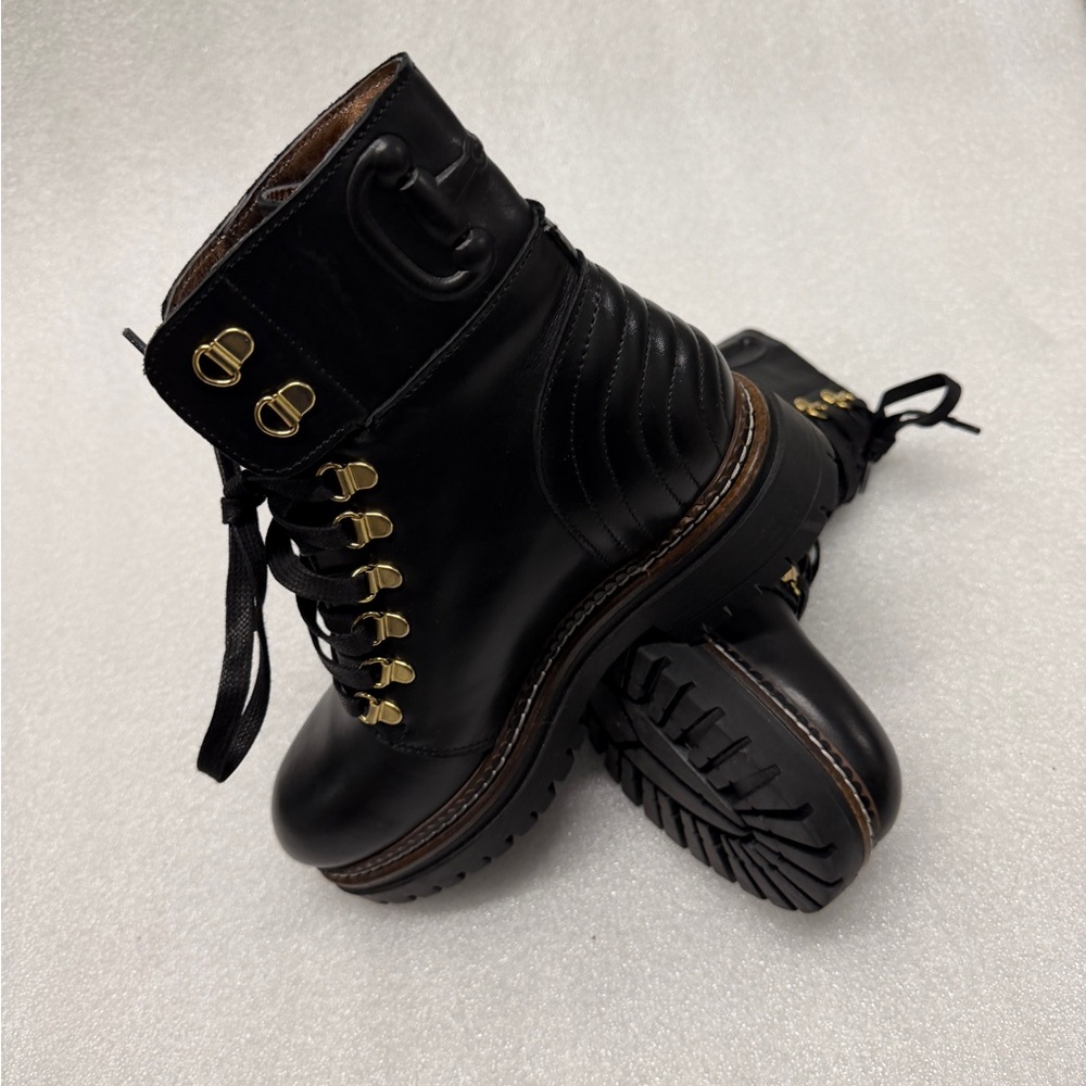 Black Leather Women's Boots